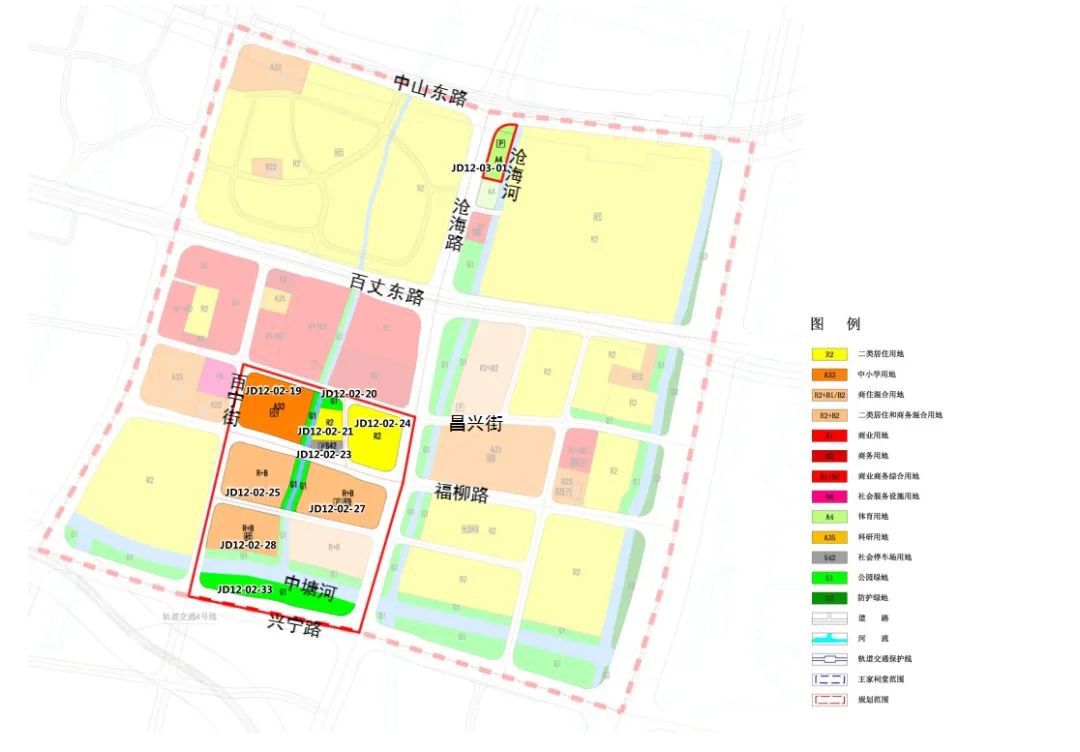 小學18班幼兒園12班寧波這一地塊擬調整規劃